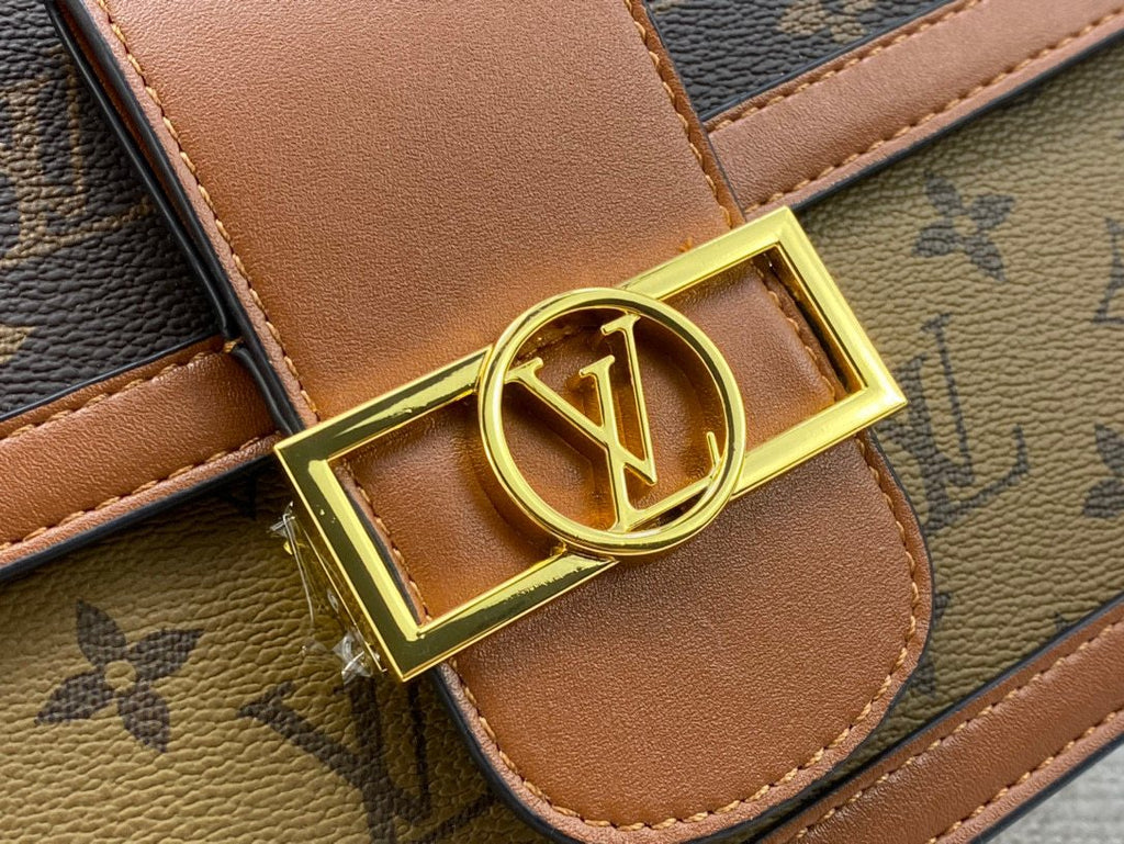 Louis Vuitton Dauphine Monogram Shoulder Bag — detail