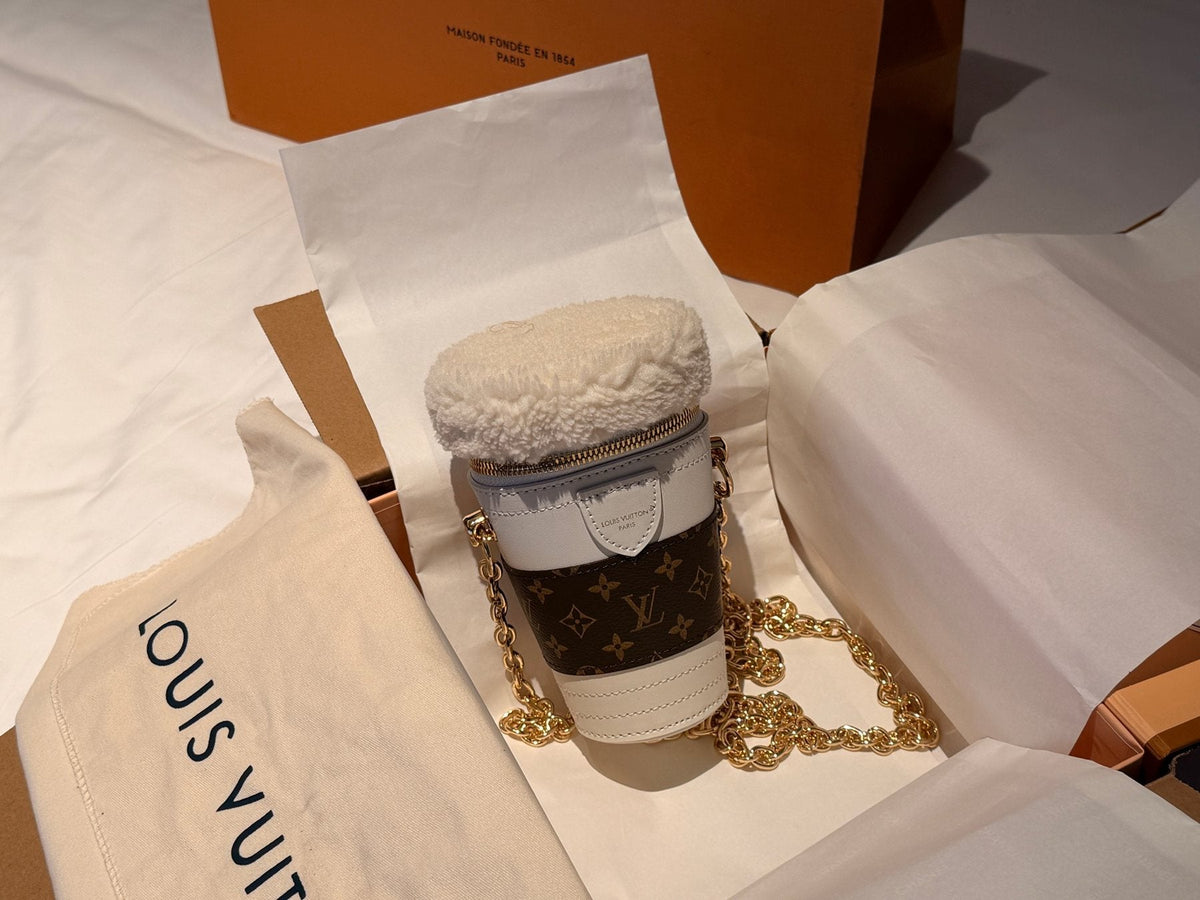 Louis Vuitton Coffee Cup Monogram Crossbody Pouch — front