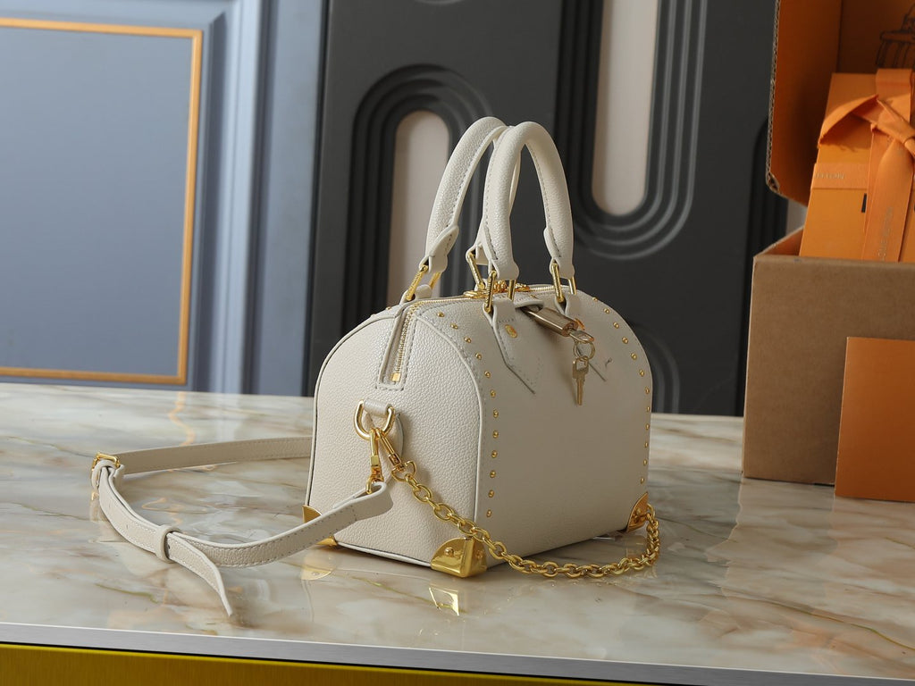 Louis Vuitton Speedy Trunk Handbag — side