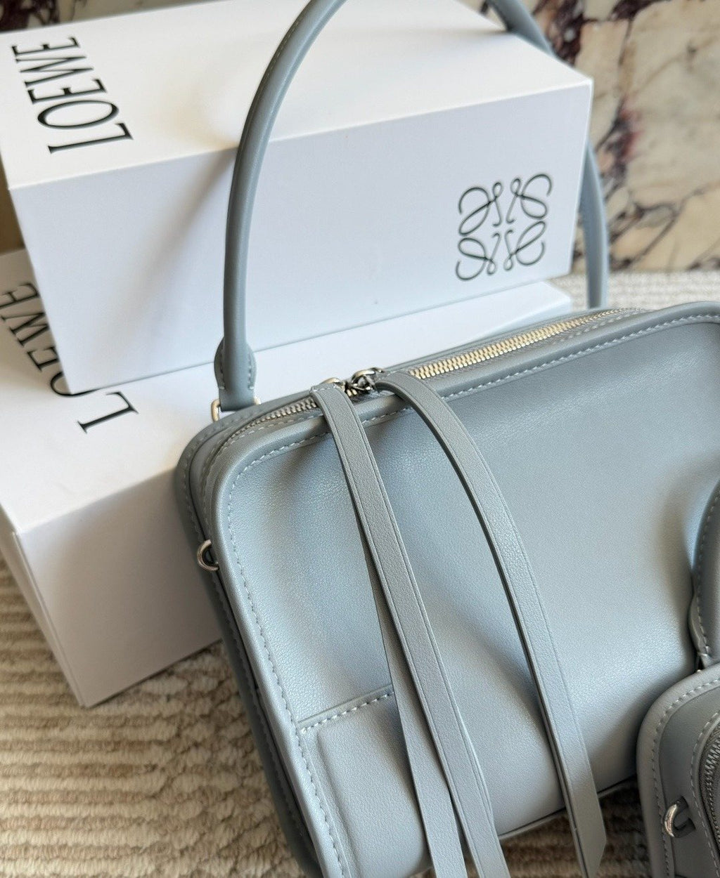 LOEWE Amazona Top-Handle Shoulder Bag — detail