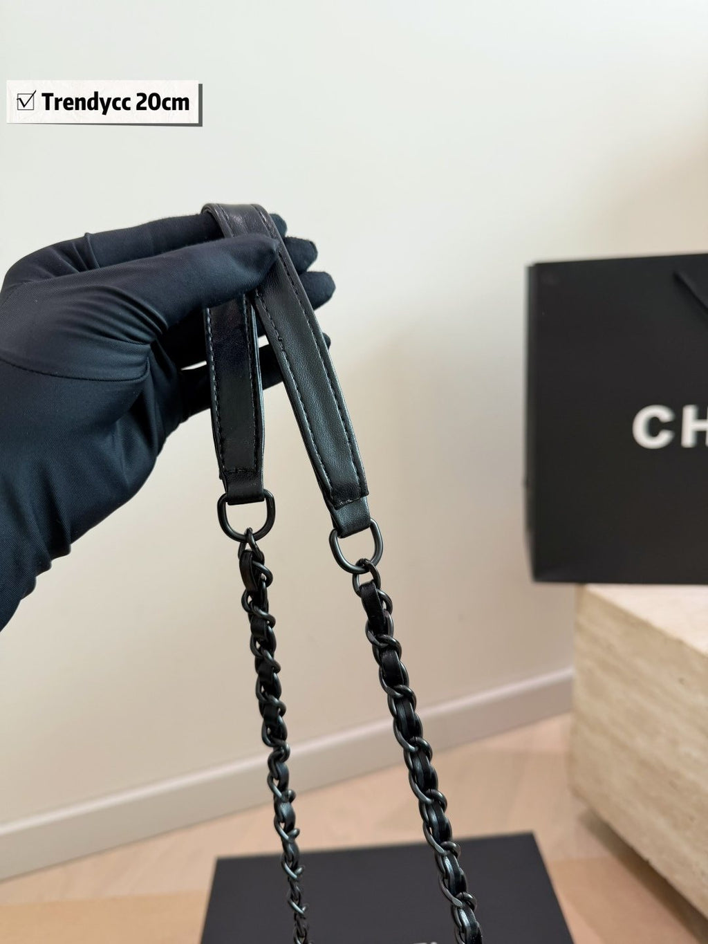 Chanel Trendycc Quilted Top-Handle Bag — detail