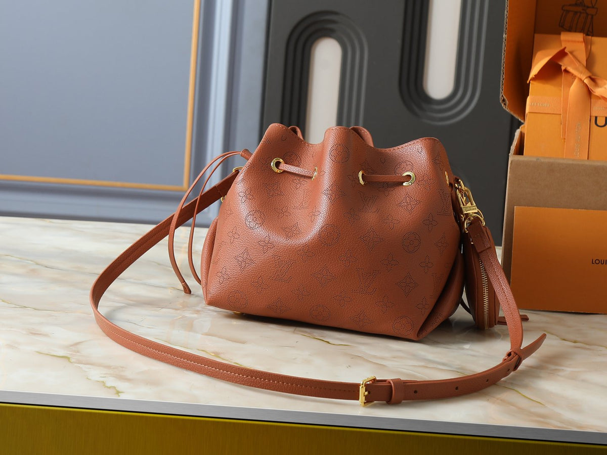Louis Vuitton Bella Perforated Monogram Bucket Bag — back