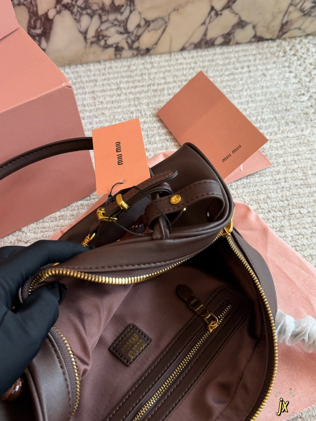 Miu Miu Wander Chain-Trim Shoulder Bag — front