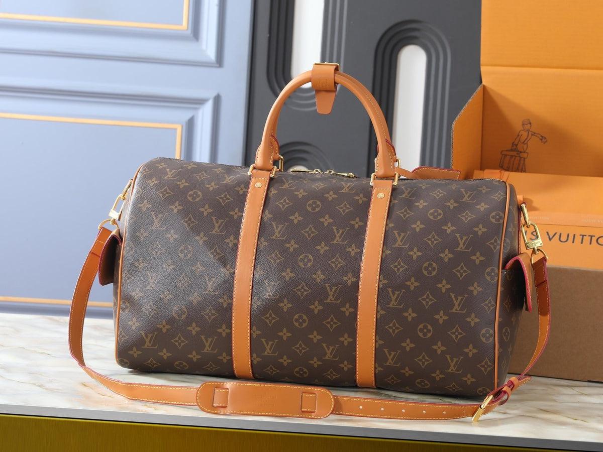 Louis Vuitton Keepall Cargo Monogram Travel Bag — back