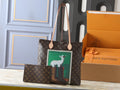 Louis Vuitton Carry It Monogram Tote with Green Artwork — hero