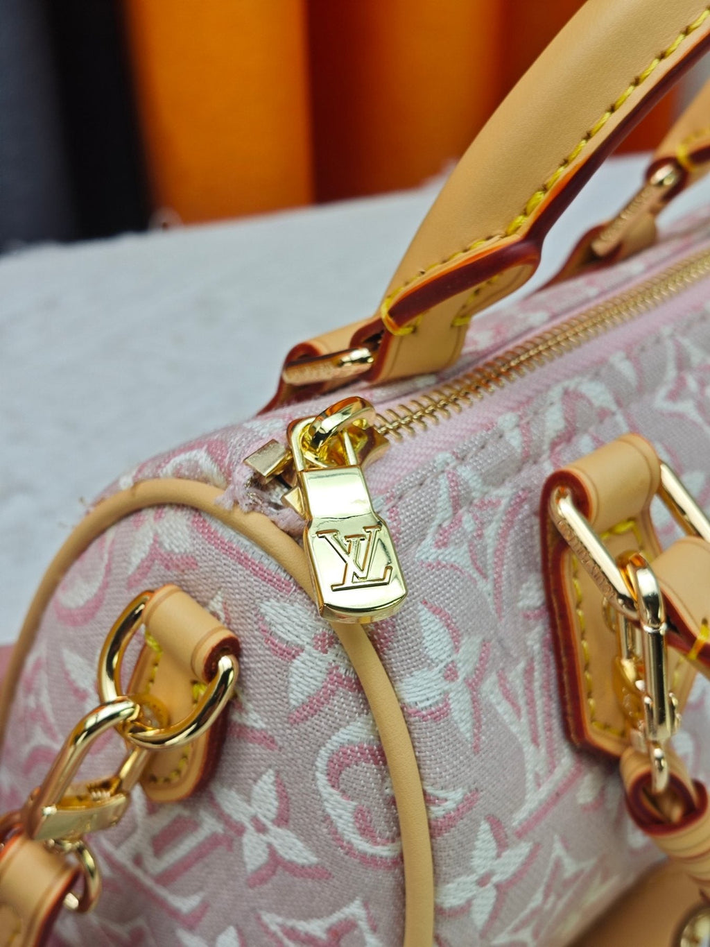 Louis Vuitton Nano Speedy Monogram Top-Handle Bag — detail