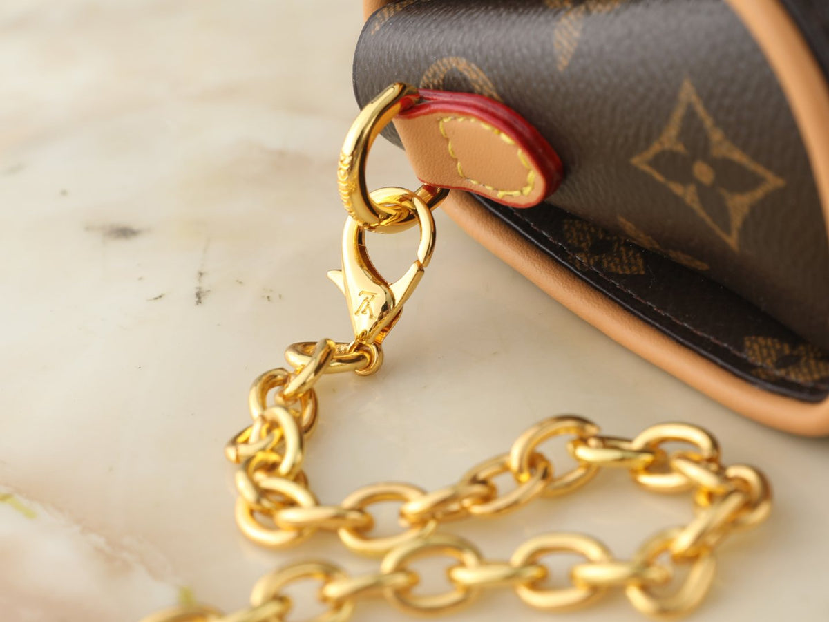 Louis Vuitton Pochette Camille Monogram Chain-Strap Bag — detail
