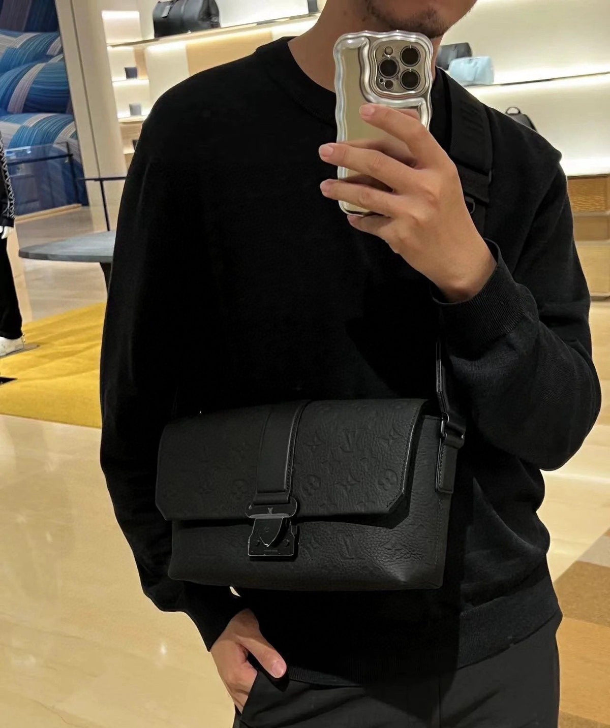 Louis Vuitton S-Cape Monogram Messenger Bag — model
