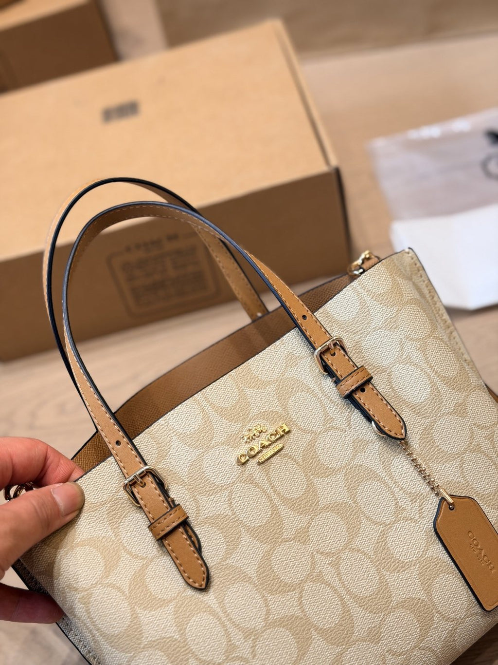 Coach Mollie Signature Tote Bag — front