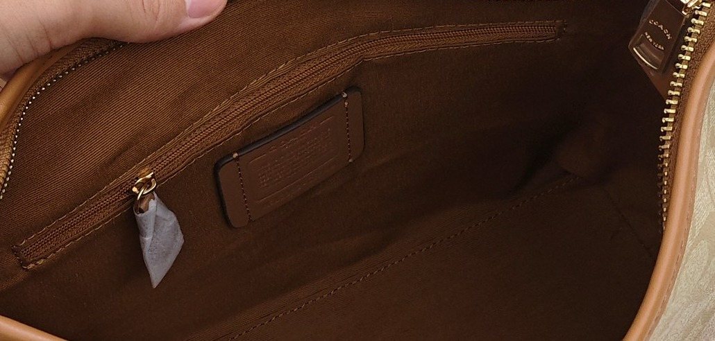 Coach Laurel Monogram Hobo Shoulder Bag — detail