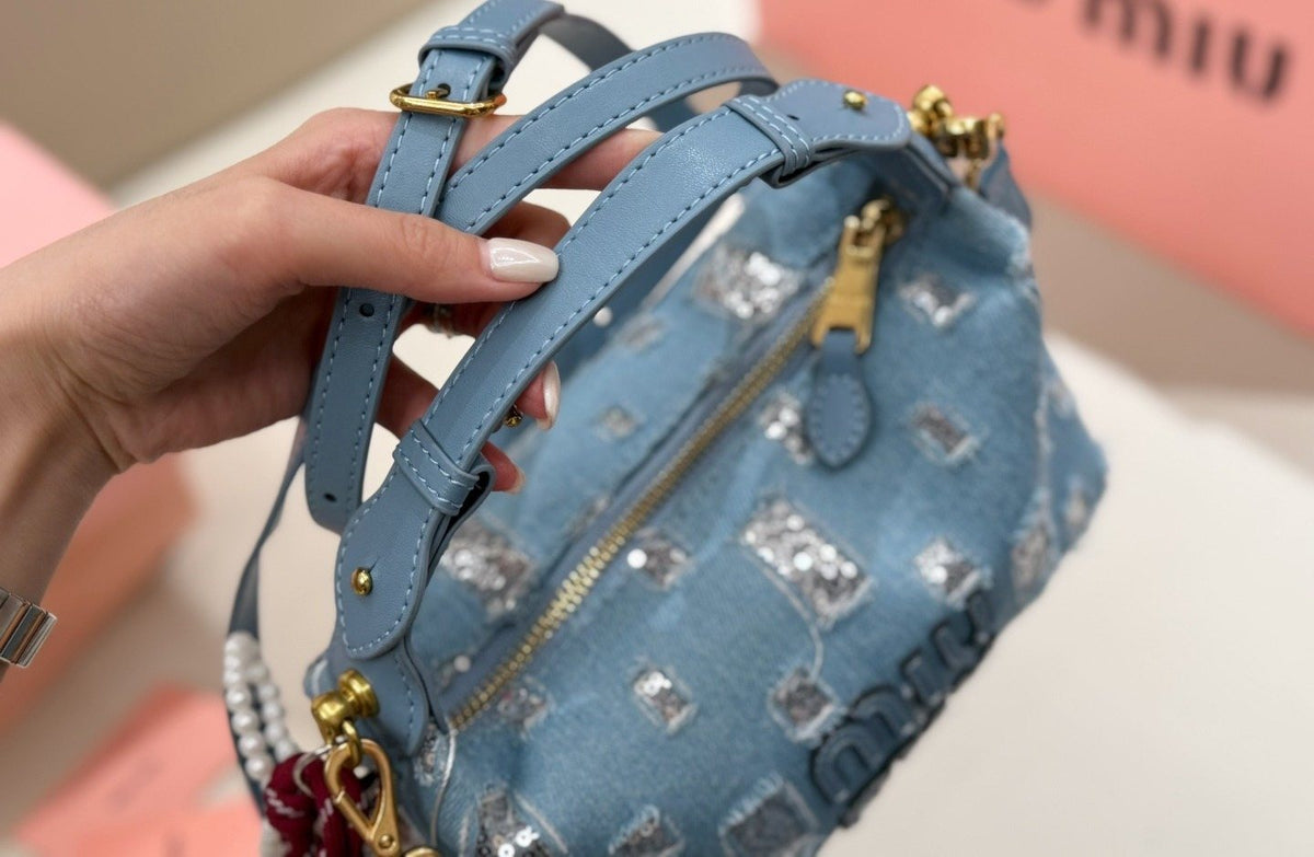 Miu Miu Mini Lunchbox Top-Handle Shoulder Bag — detail