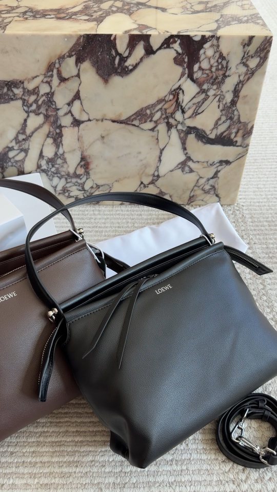 Loewe Frame-Top Leather Shoulder Bag — hero