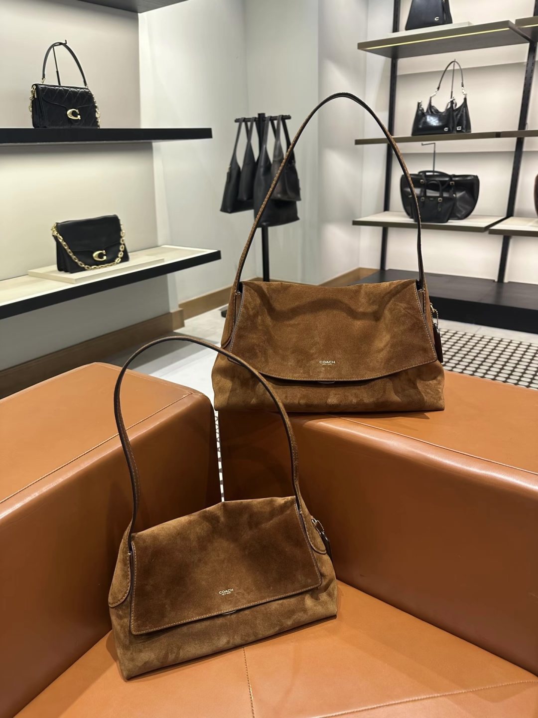 Coach Chelsea Textured Flap Shoulder Bag — comparison