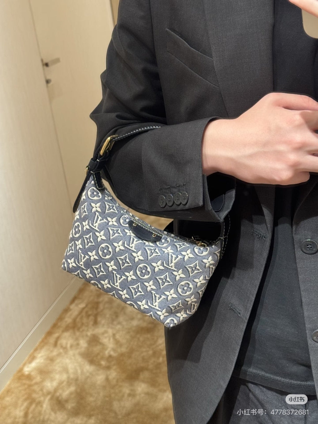Louis Vuitton Curved Monogram Shoulder Bag — hero