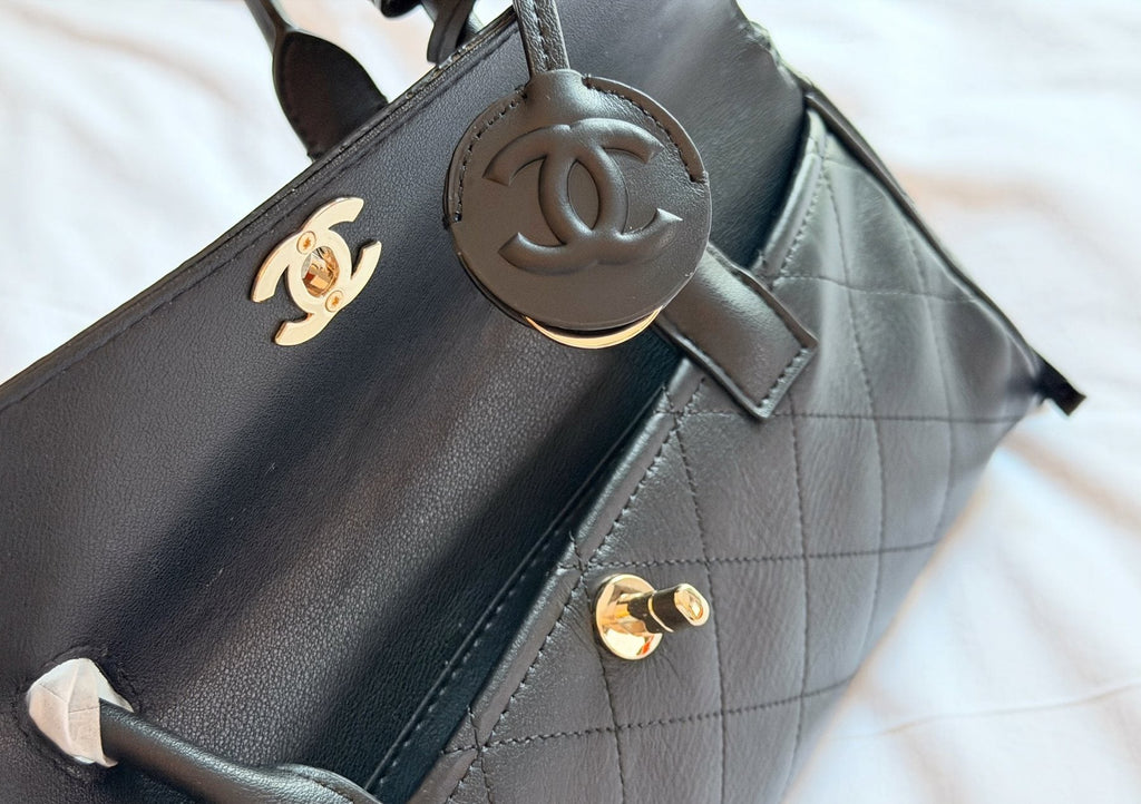 Chanel Baguette Shoulder Bag with Side Cords — detail