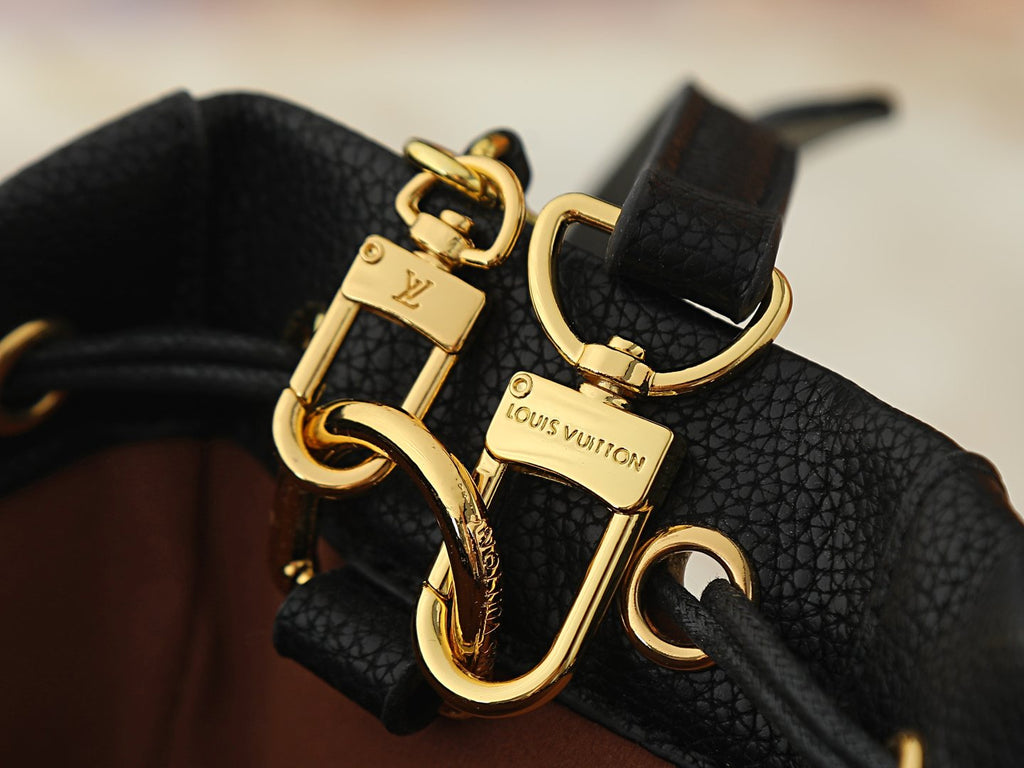Louis Vuitton Noé Trunk Drawstring Bucket Bag — detail