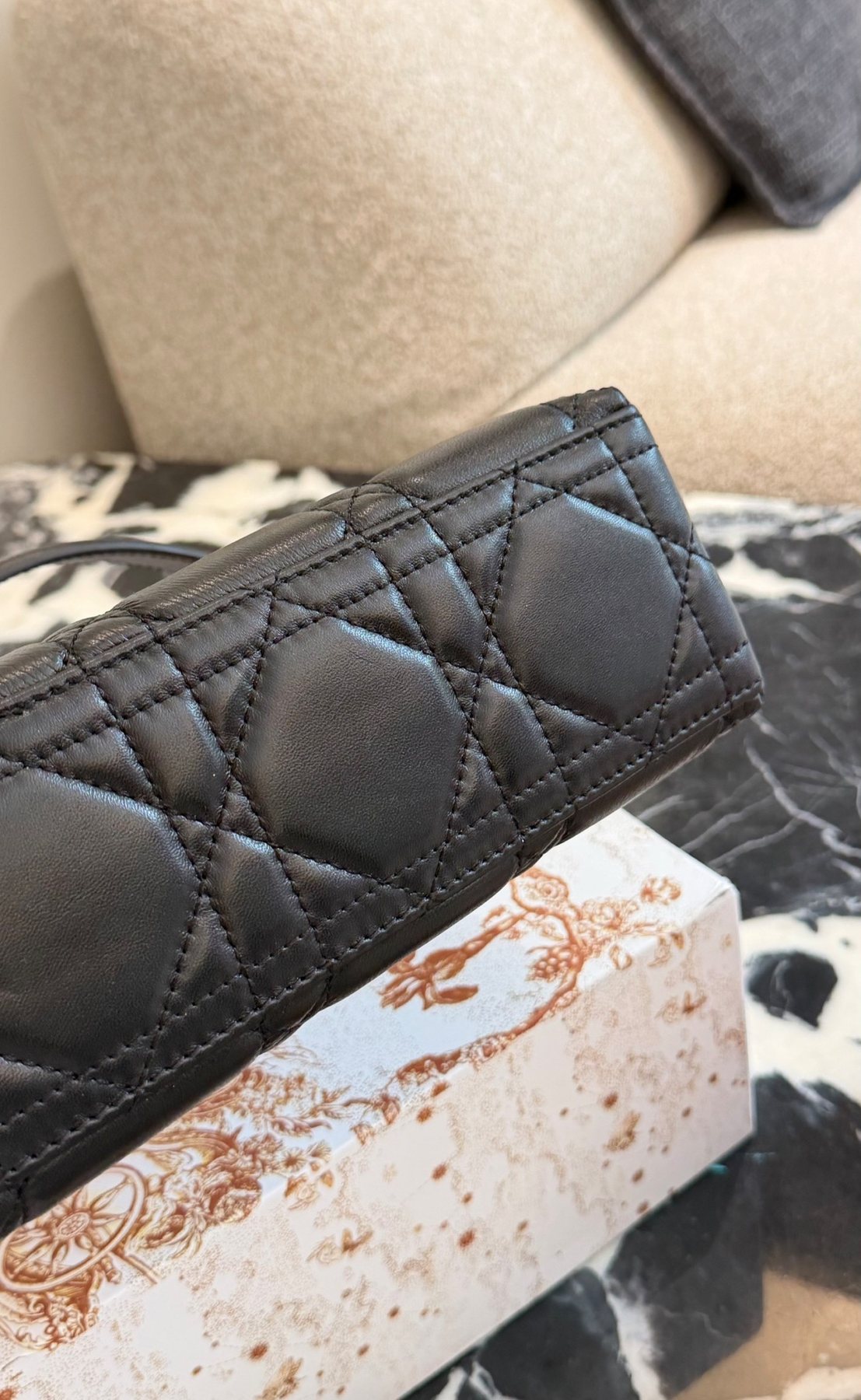 Dior Adiorable Top Handle Bow Bag — detail