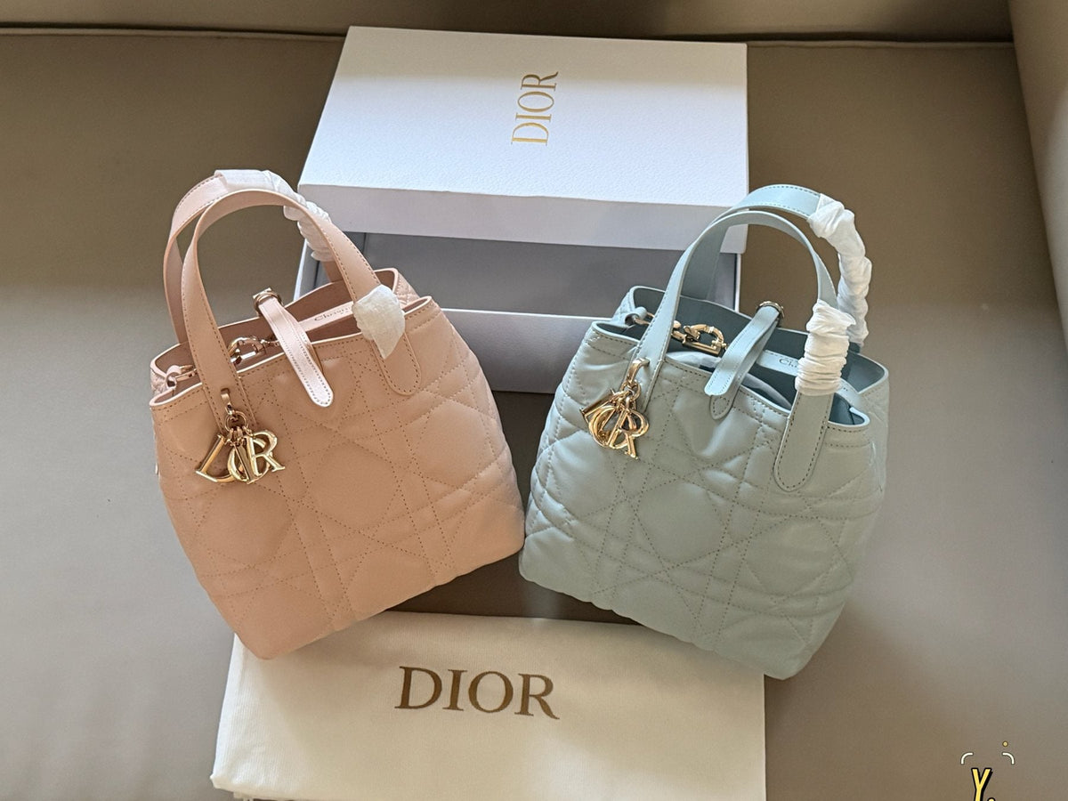 Dior Toujours Quilted Top-Handle Handbag — comparison