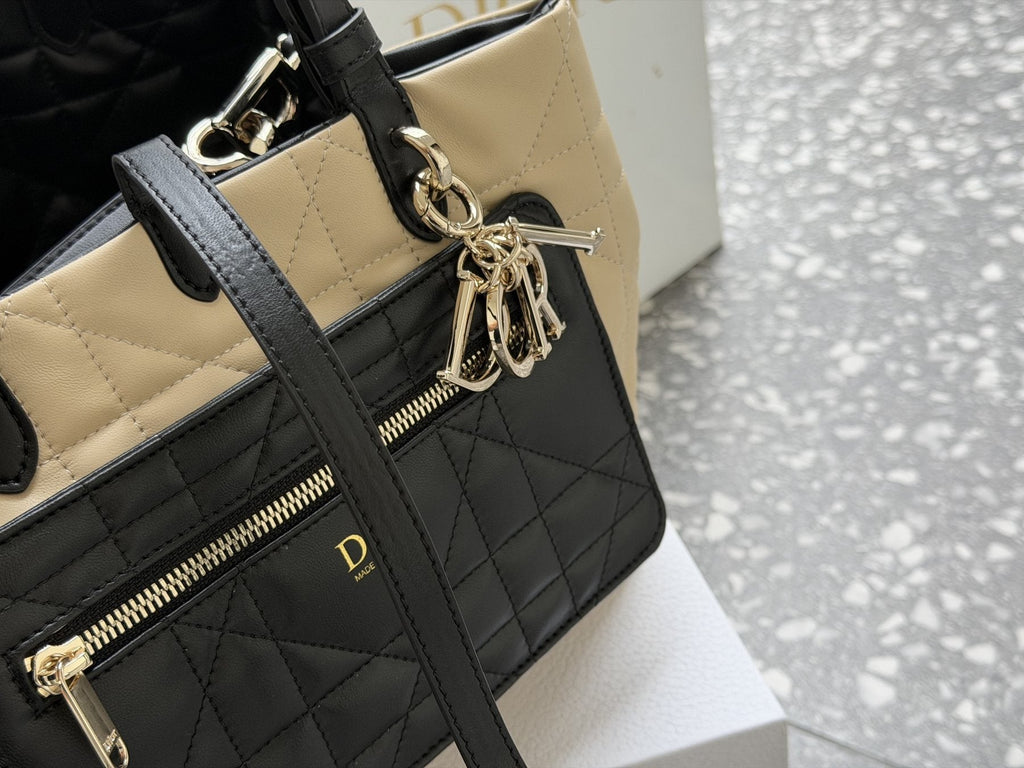 Dior Reversible Toujours Quilted Tote — detail
