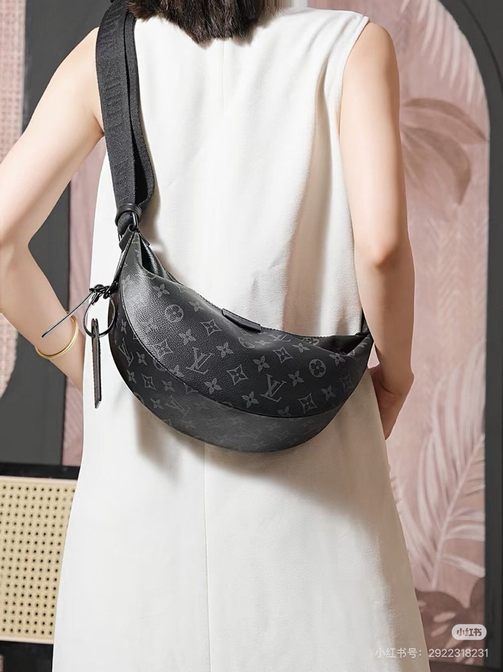 Louis Vuitton Monogram Crescent Crossbody Bag — model