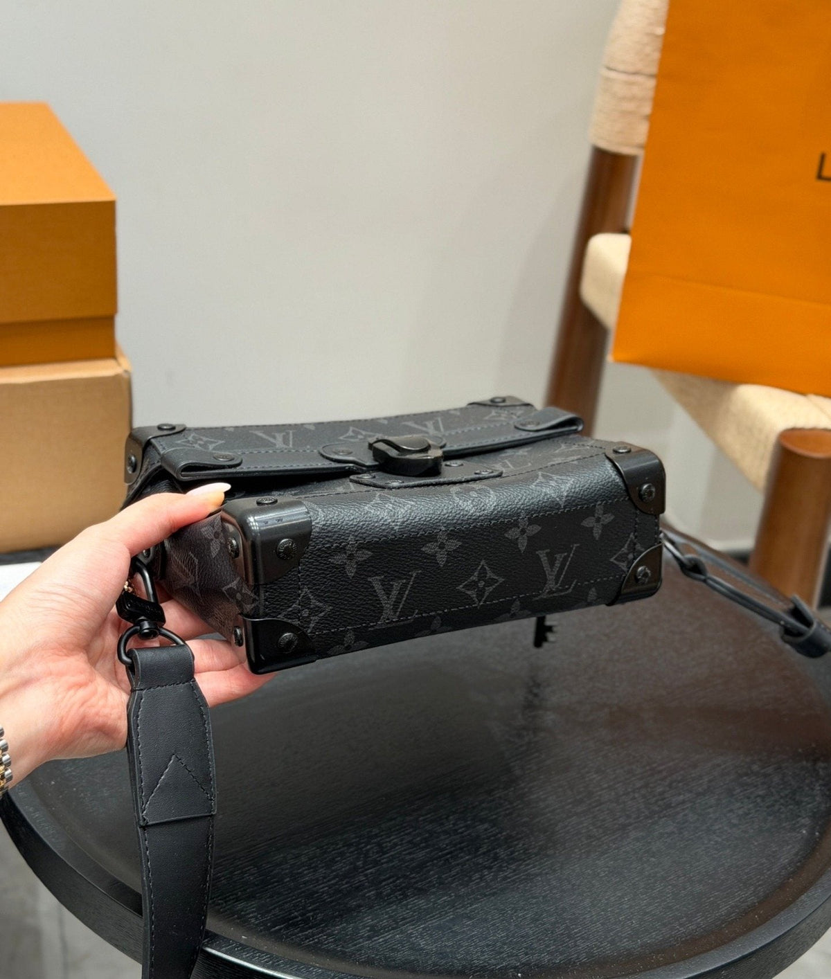 Louis Vuitton Soultrunk Monogram Crossbody Bag — detail