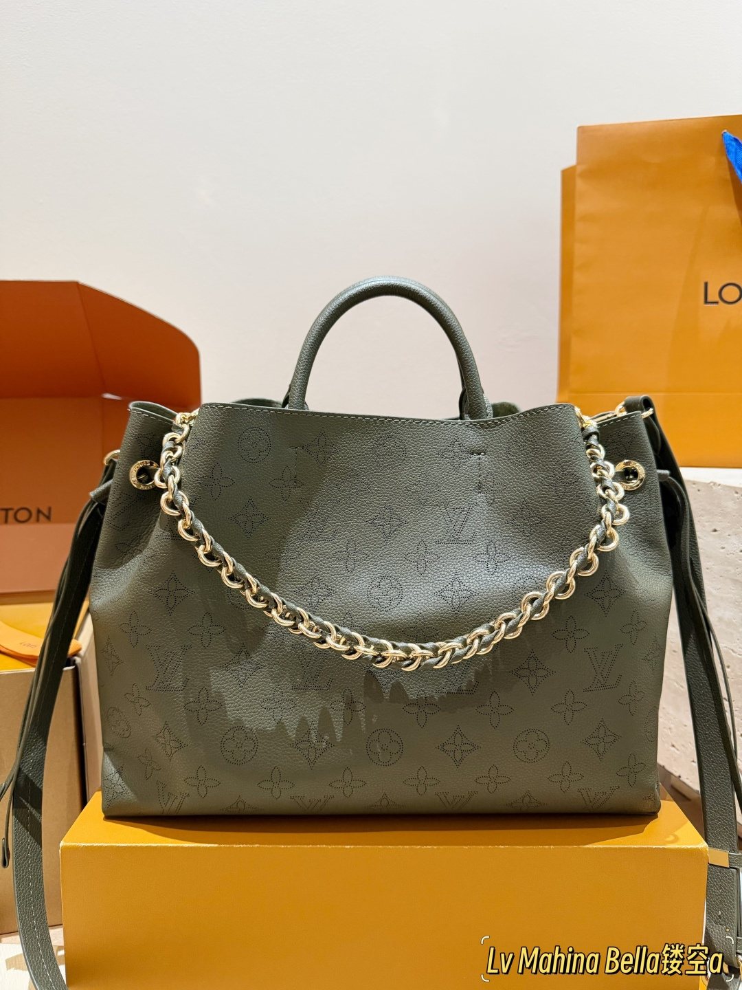 Louis Vuitton Hina Mahina Monogram Tote — front