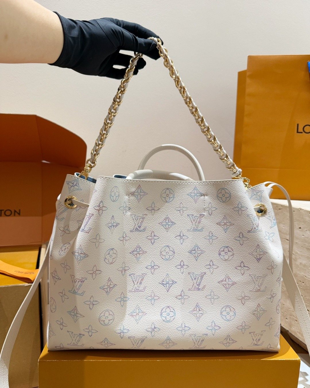 Louis Vuitton Hina Mahina Monogram Tote — front