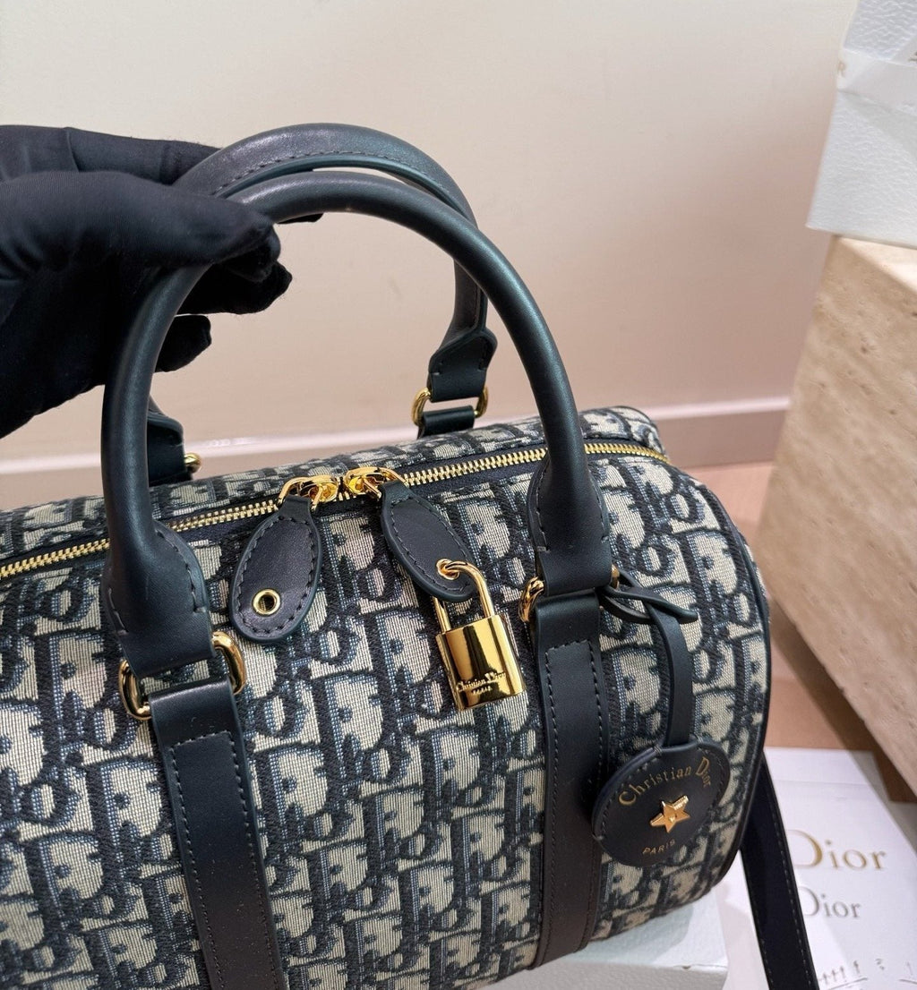 Dior Groove Zip-Top Boston Bag — detail