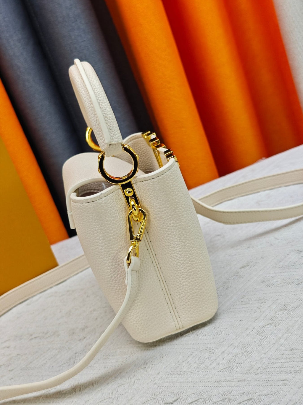 Louis Vuitton Capucines Flower Crown Top-Handle Bag — side