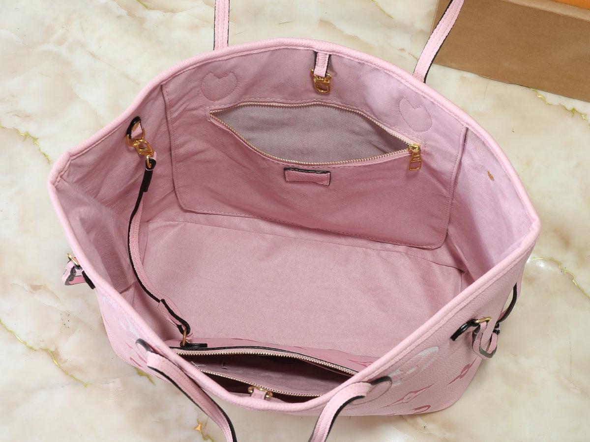 Louis Vuitton Neverfull Monogram Tote with Zip Pouch — detail