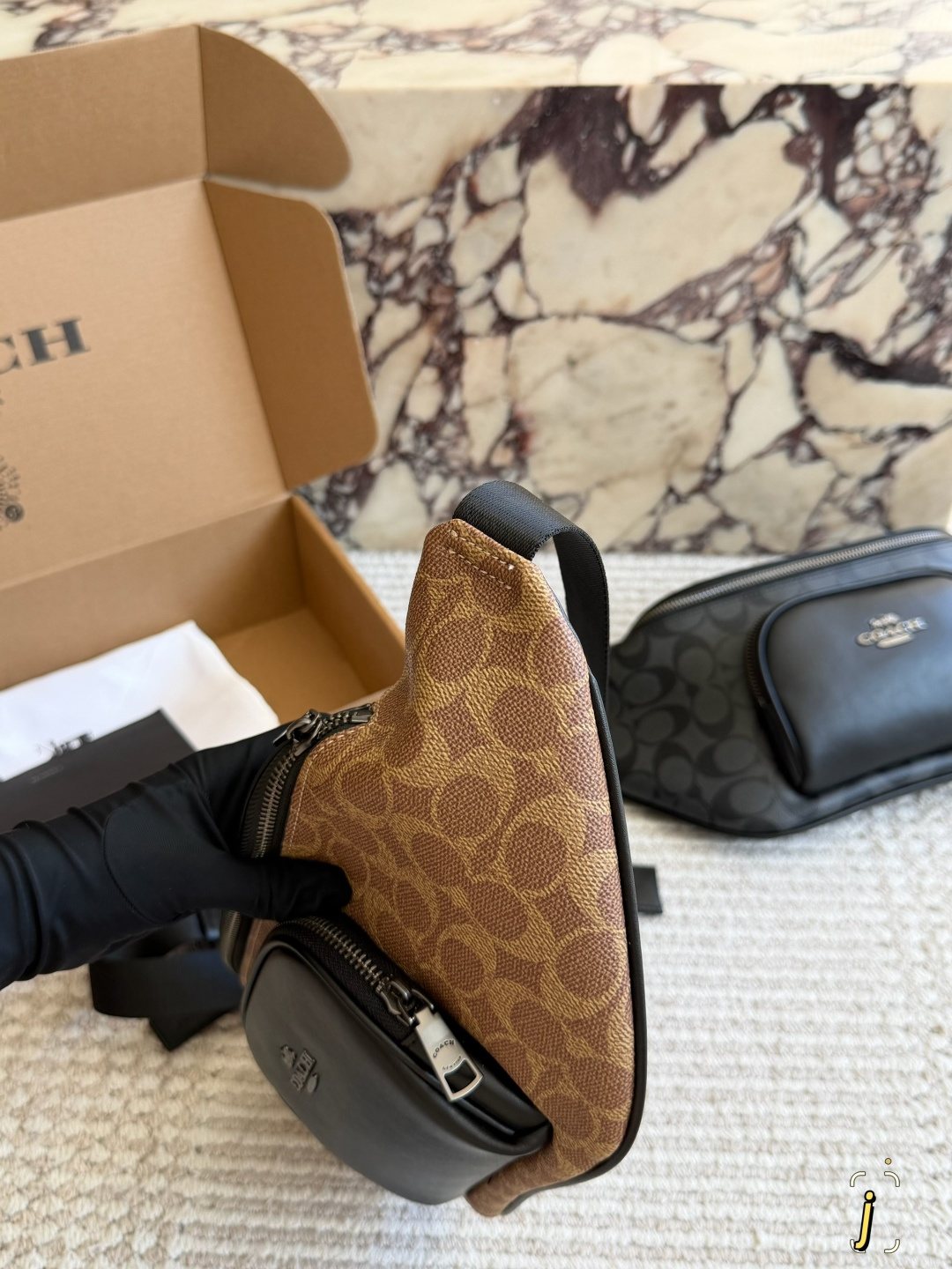 Coach Raised-Pocket Belt Bag — side