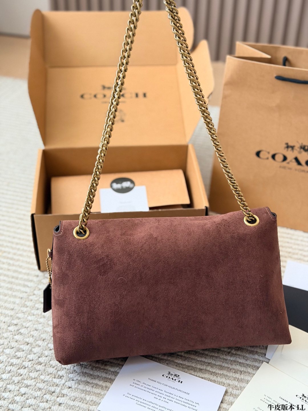 Coach Chelsea Chain-Strap Flap Shoulder Bag — back