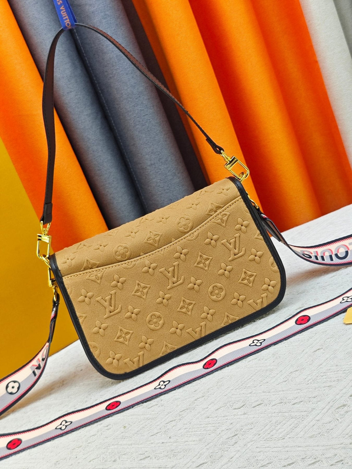 Louis Vuitton Diane Embossed Monogram Shoulder Bag — back