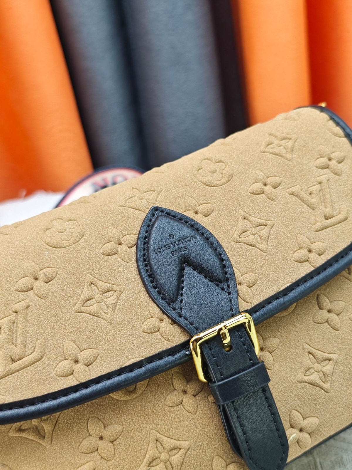 Louis Vuitton Diane Embossed Monogram Shoulder Bag — detail