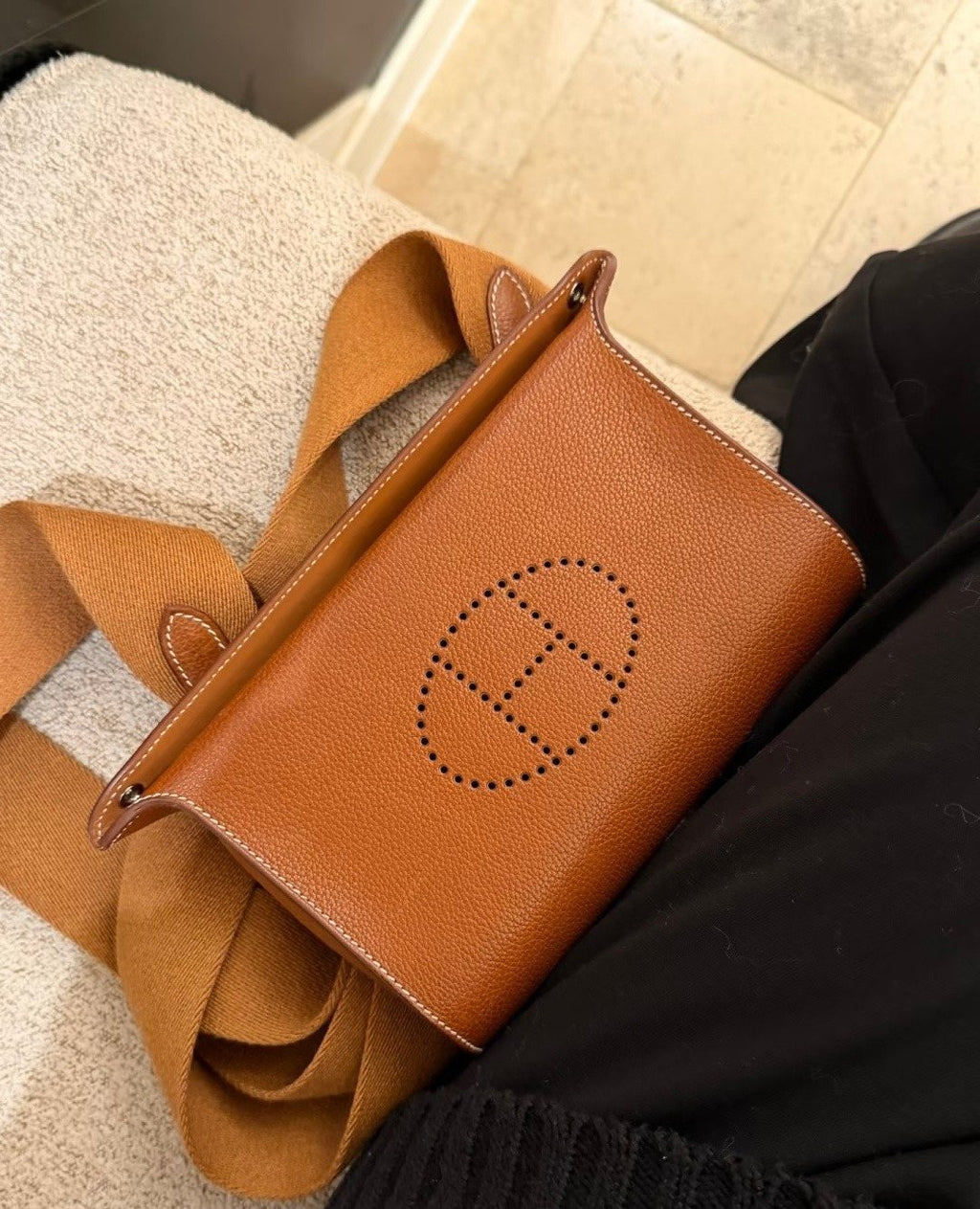 Hermès Videpoche Perforated H Crossbody Bag — model