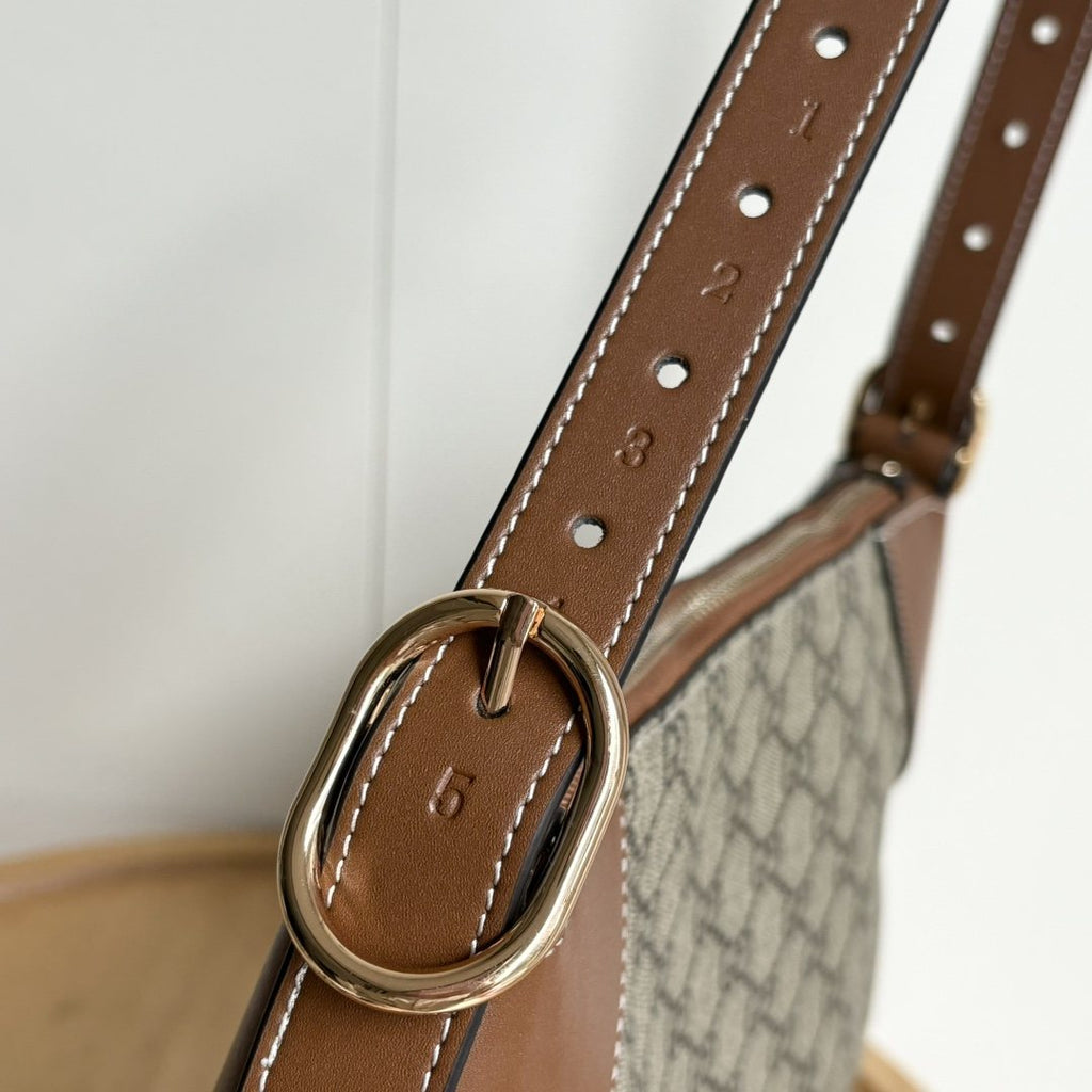 Gucci GG Emblem Monogram Shoulder Bag — detail