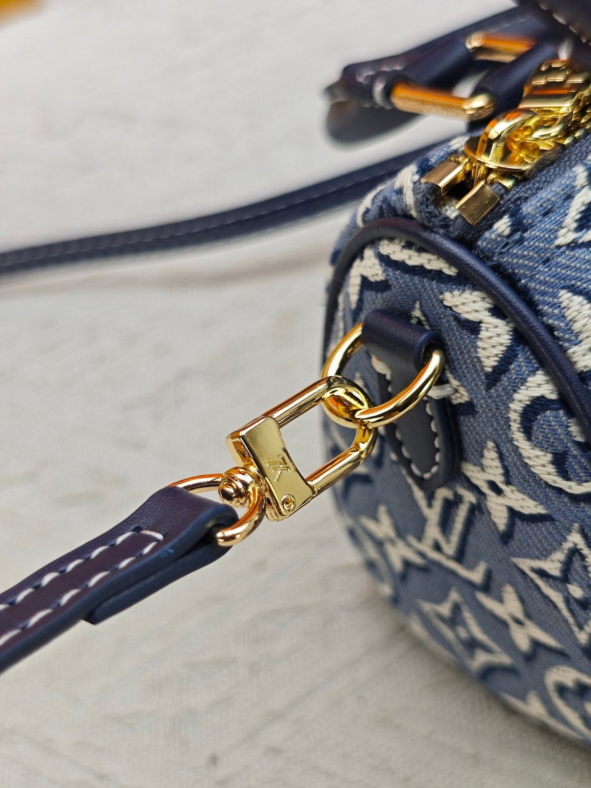Louis Vuitton Nano Speedy Monogram Jacquard Bag — detail