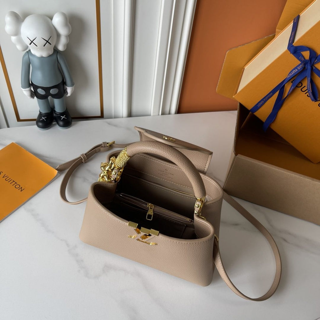 Louis Vuitton Capucines Nano V Mirage Top-Handle Bag — detail
