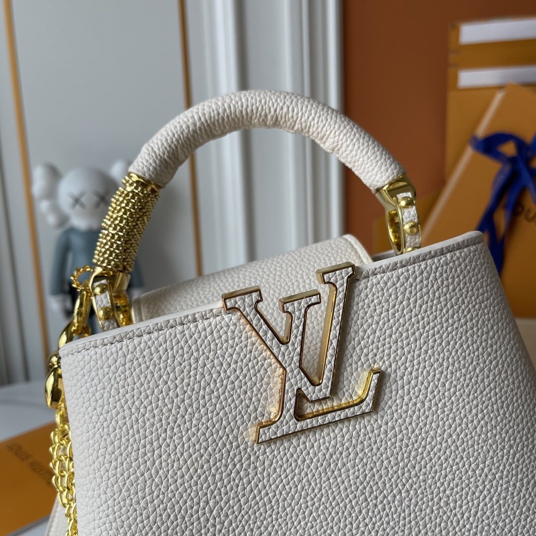 Louis Vuitton Capucines Nano V Mirage Top-Handle Bag — detail