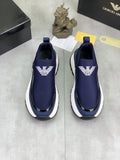 Giorgio Armani Contrast-Sole Slip-On Sneakers — front