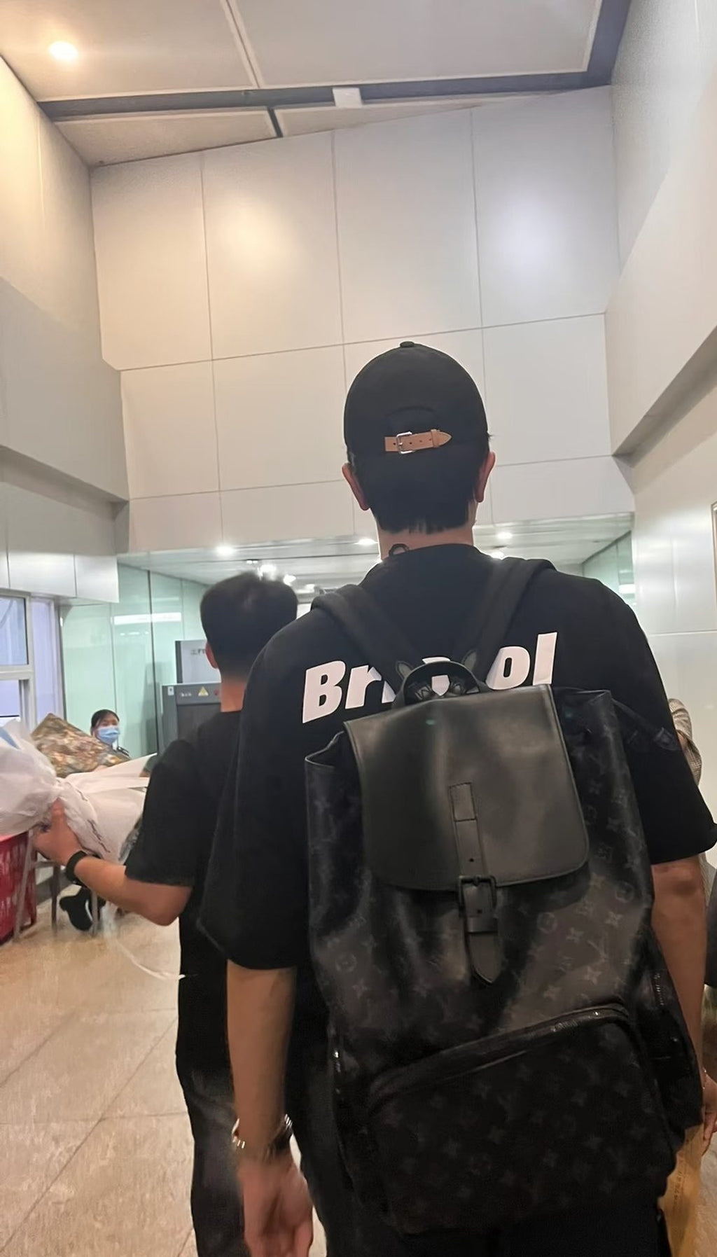 Louis Vuitton Apollo Monogram Eclipse Backpack — model