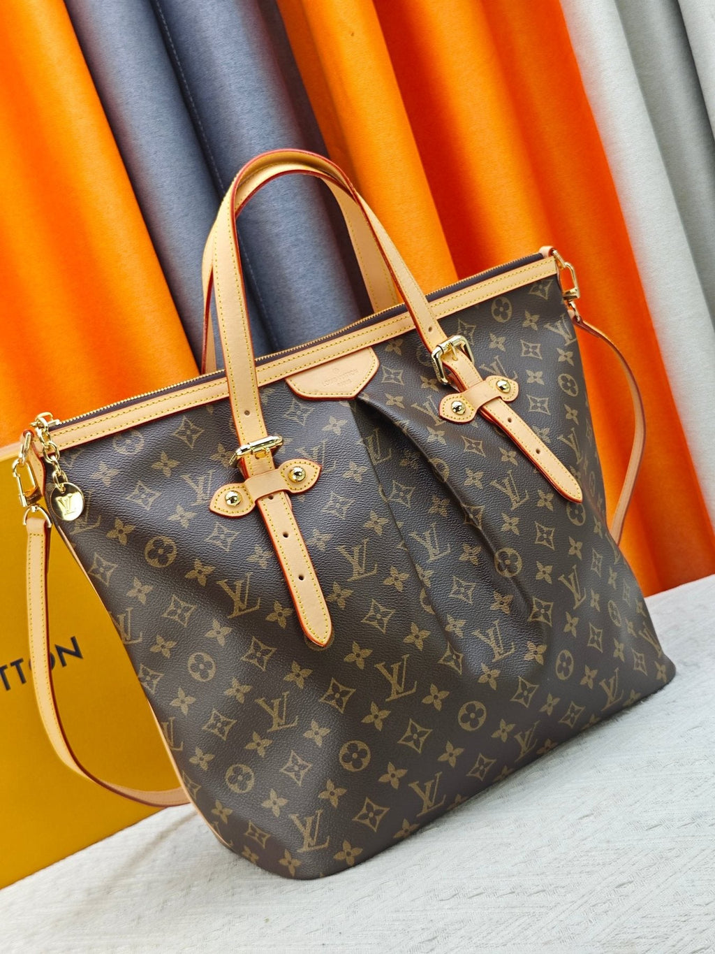 Louis Vuitton Pleated Monogram Tote — front