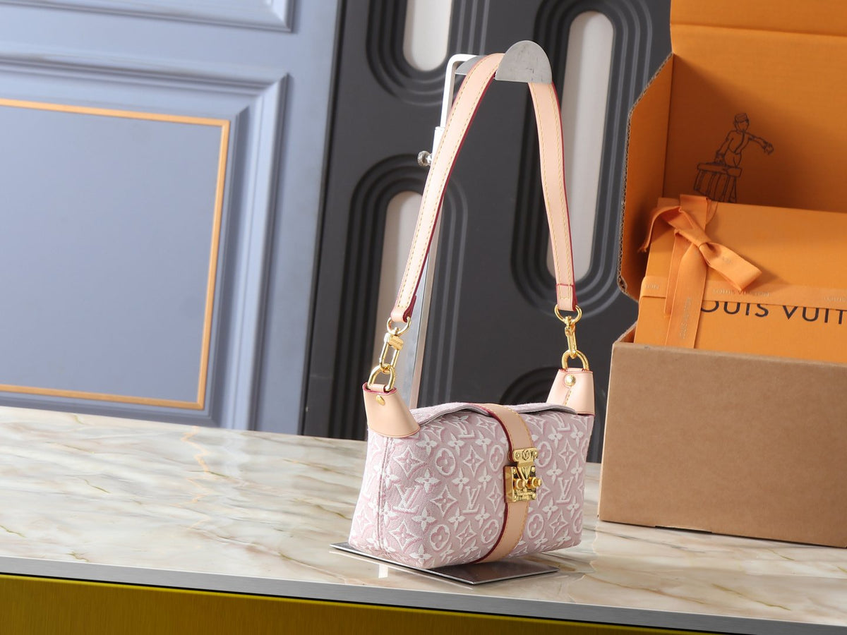 Louis Vuitton Pochette Mia Monogram Shoulder Bag — side
