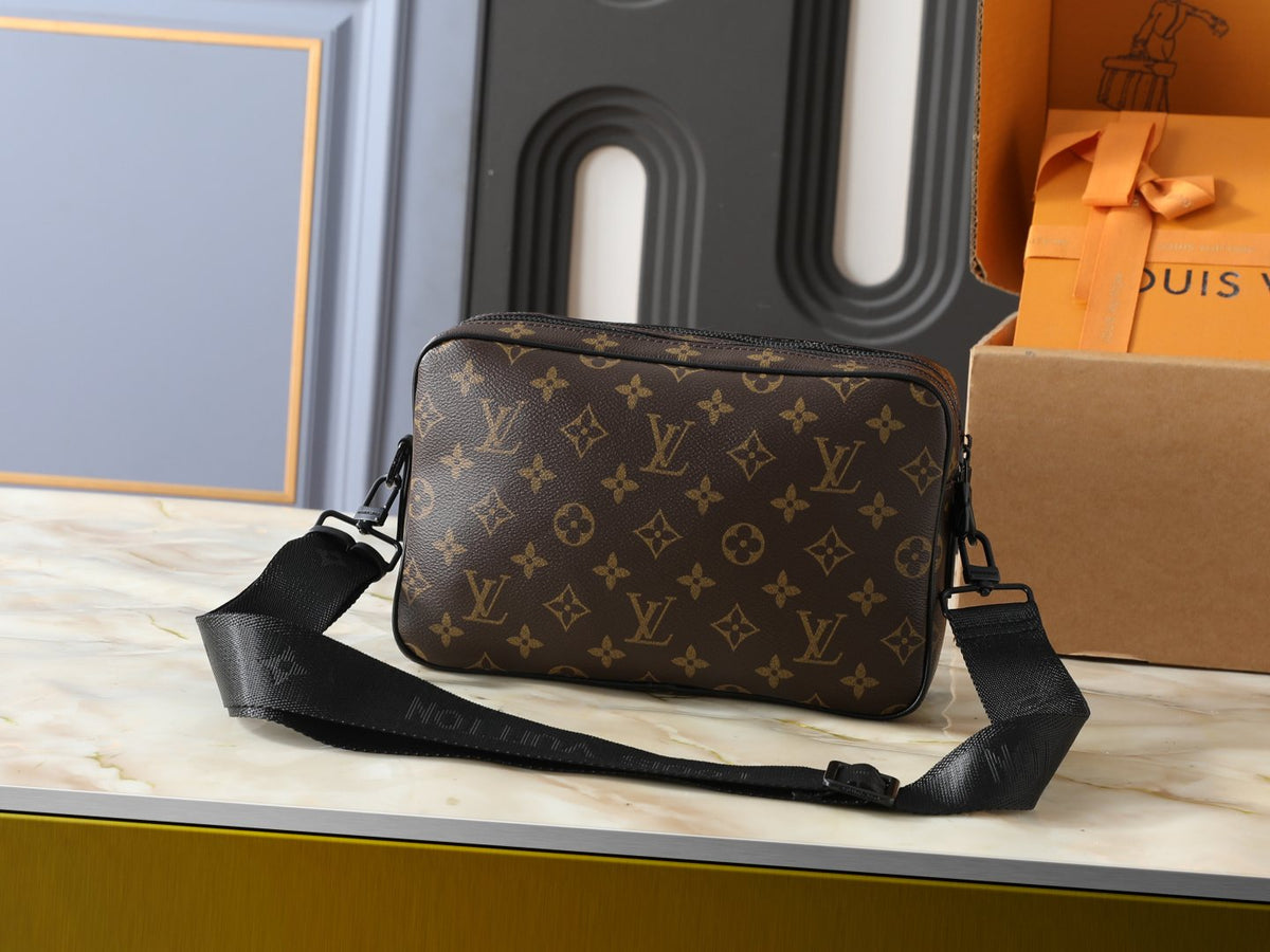 Louis Vuitton Alpha Monogram Messenger Bag — back