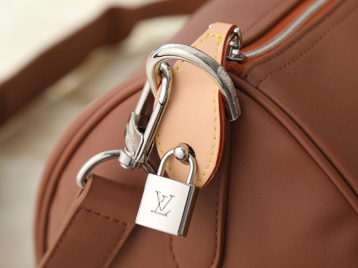 Louis Vuitton Needle Brown Leather Handbag — detail