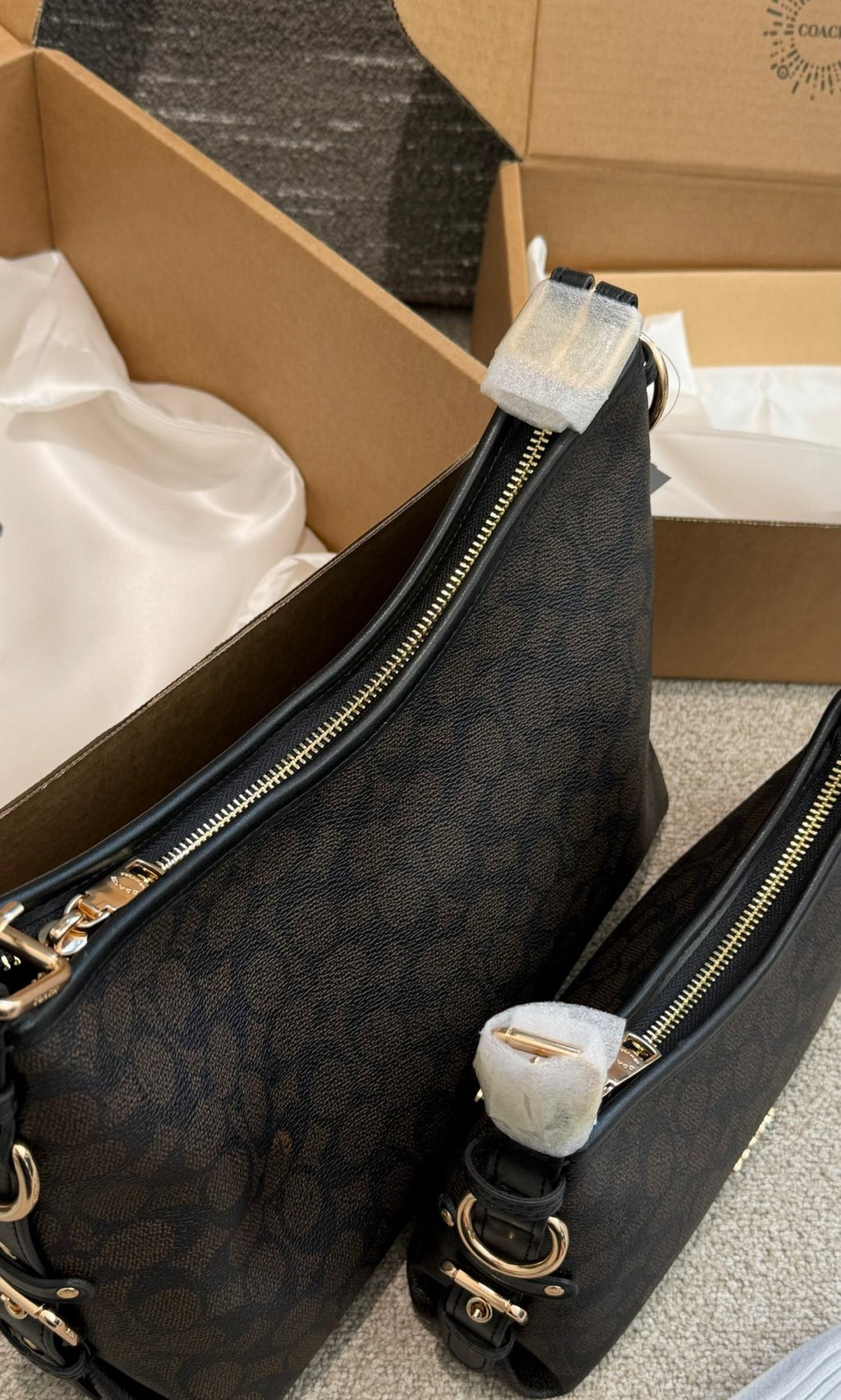 Coach Laurel Signature Shoulder Bag — detail
