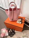 Hermès Curved-Panel Top-Handle Bucket Bag — hero