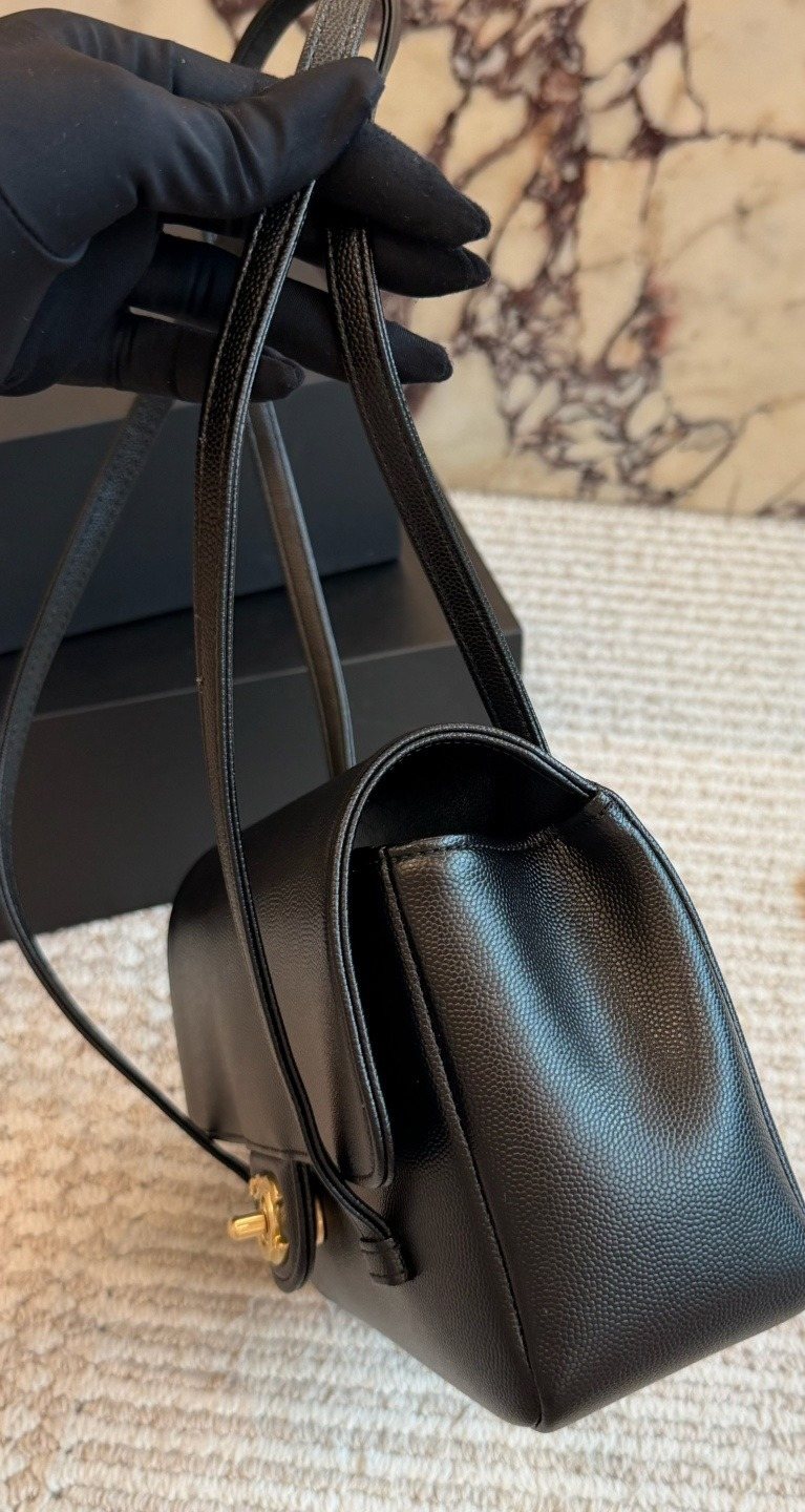 Chanel Preppy Coco Flap Shoulder Bag — side