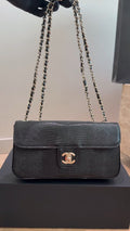 Chanel Reptile-Texture Chain Flap Shoulder Bag — hero