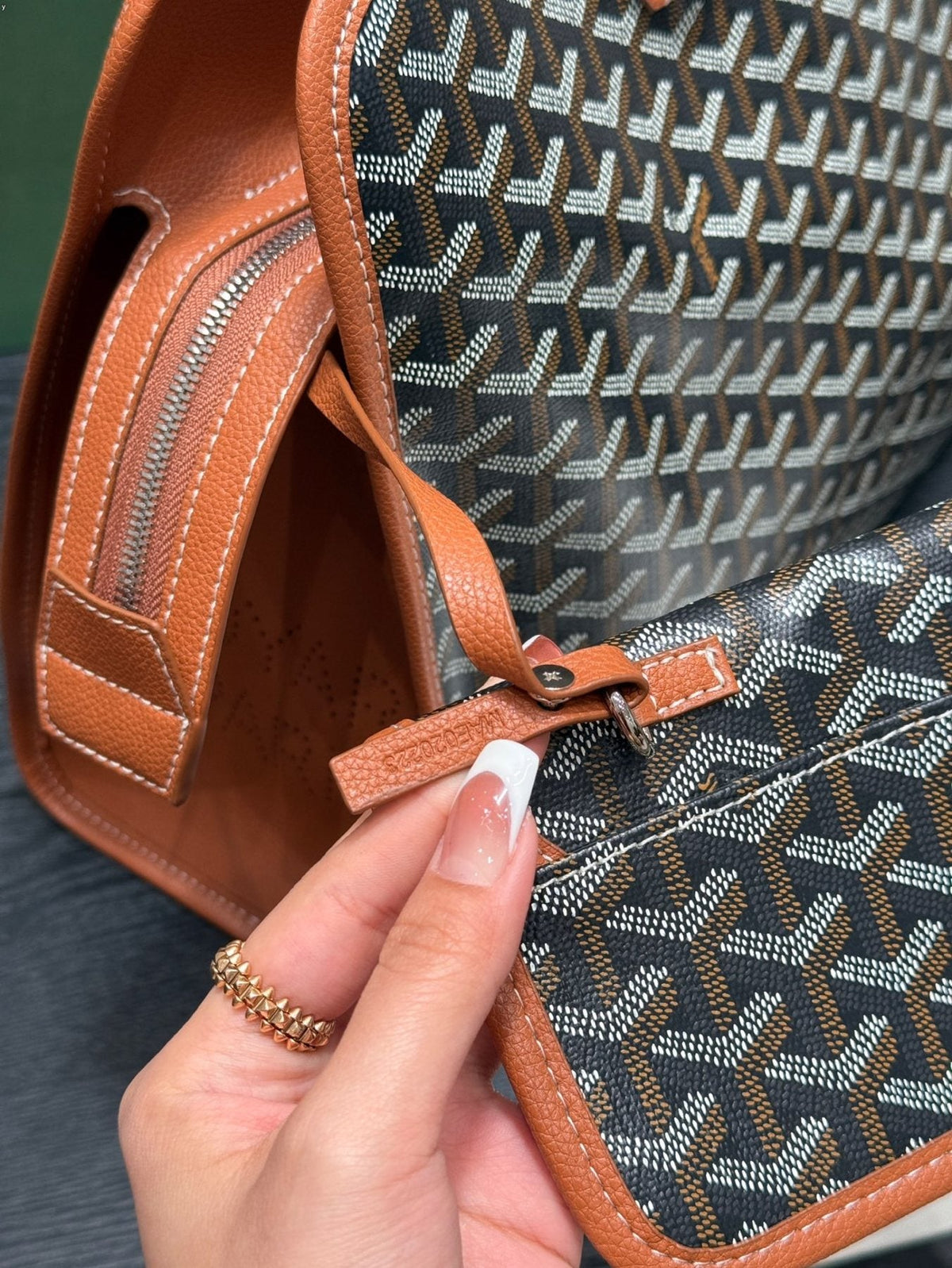 Goyard Hardy Patterned Tote Bag — detail